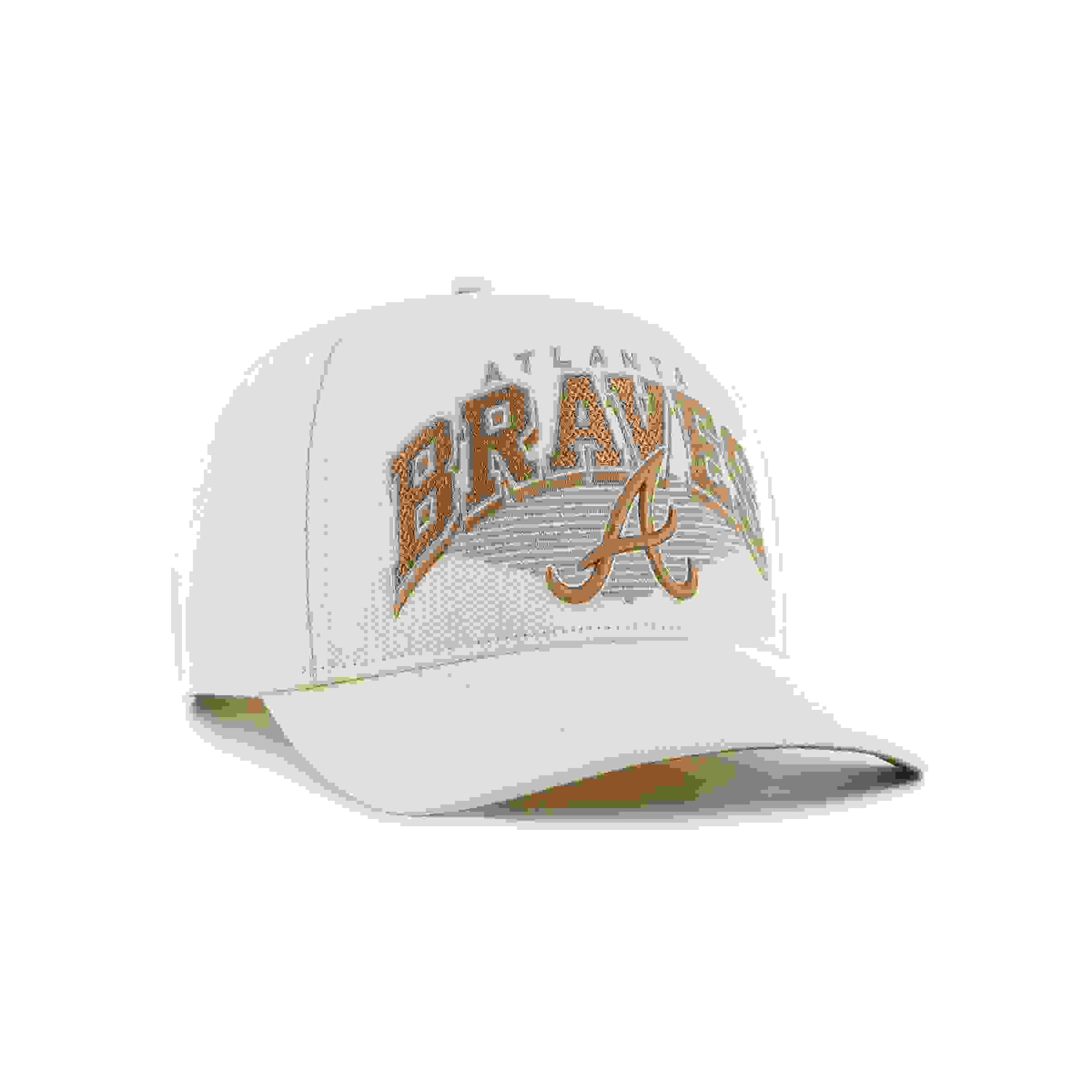 47 Atlanta Braves Pomona Hitch Cream Snapback Hat
